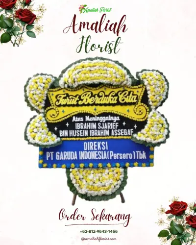 Papan Bunga Duka di Ganjarsari