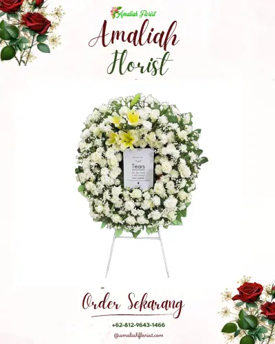 Krans Bunga Duka Cita di Ganjarsari